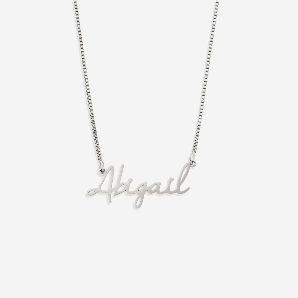 Fairy Name Necklace with Box Chain