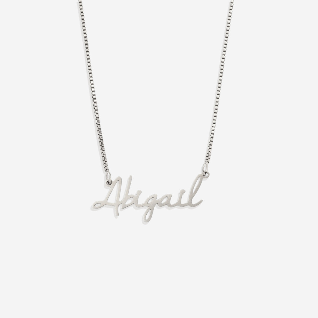Fairy Name Necklace with Box Chain