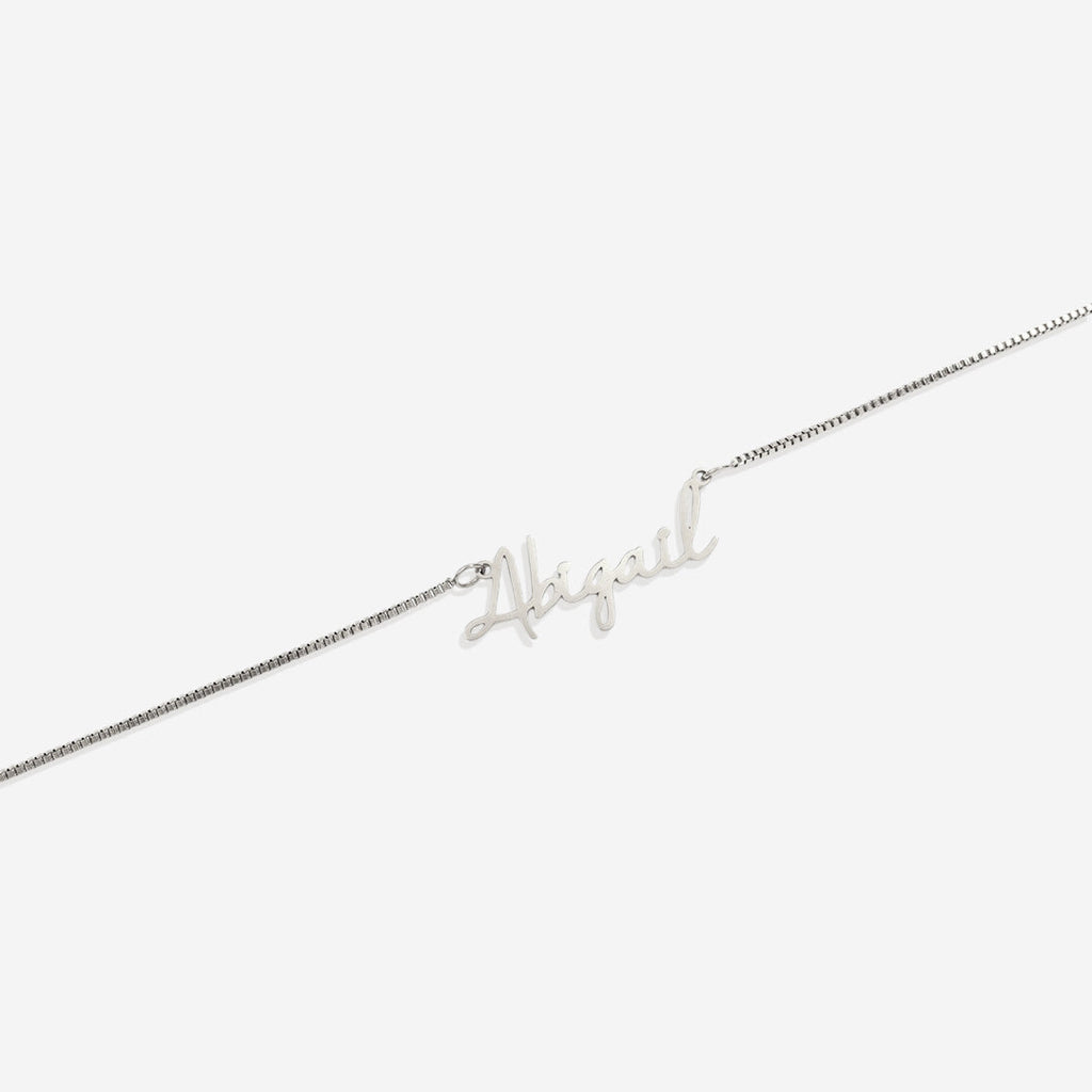 Fairy Name Necklace with Box Chain