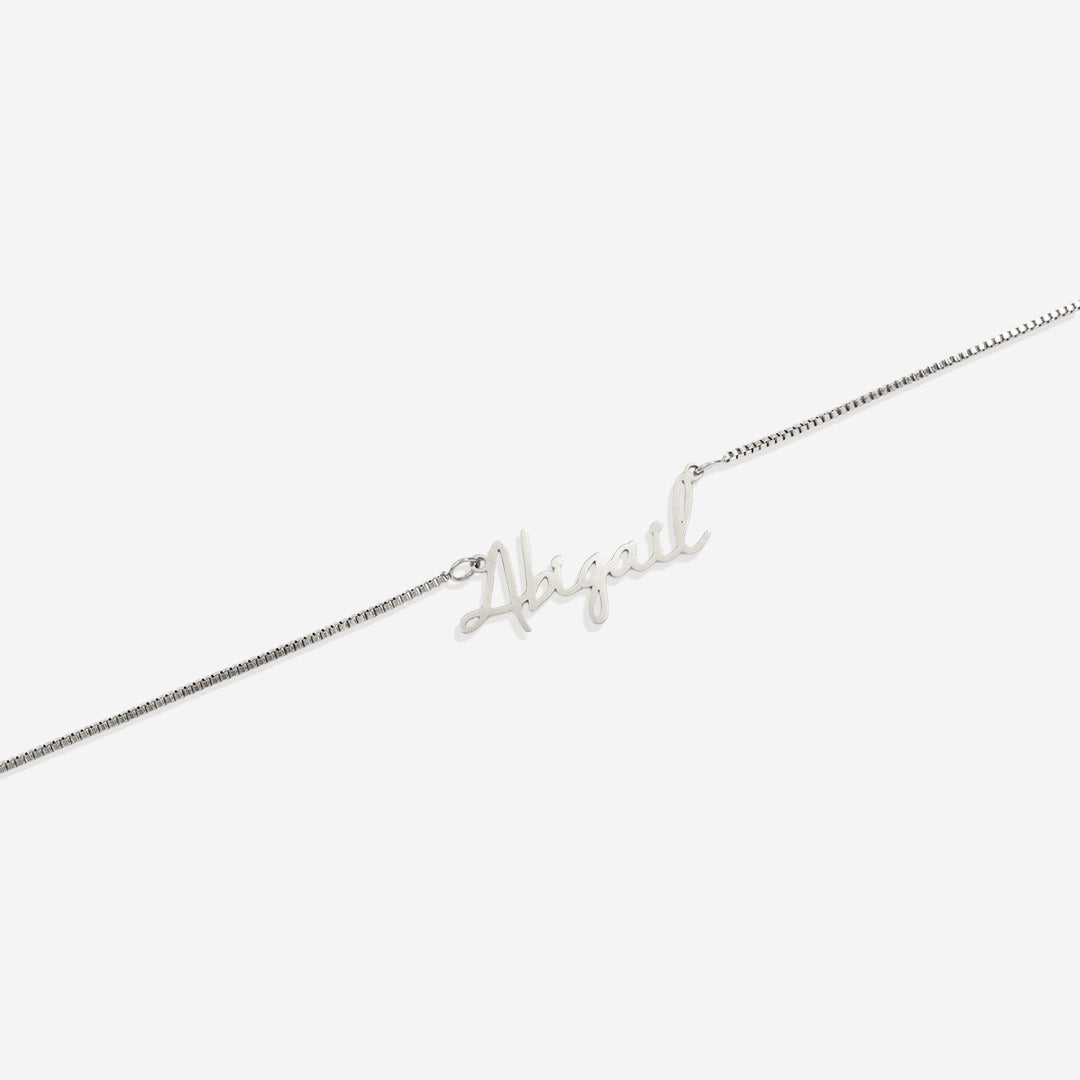 Fairy Name Necklace with Box Chain