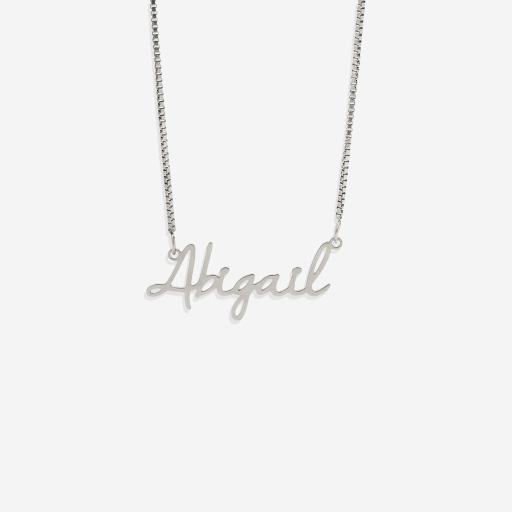 Fairy Name Necklace with Box Chain