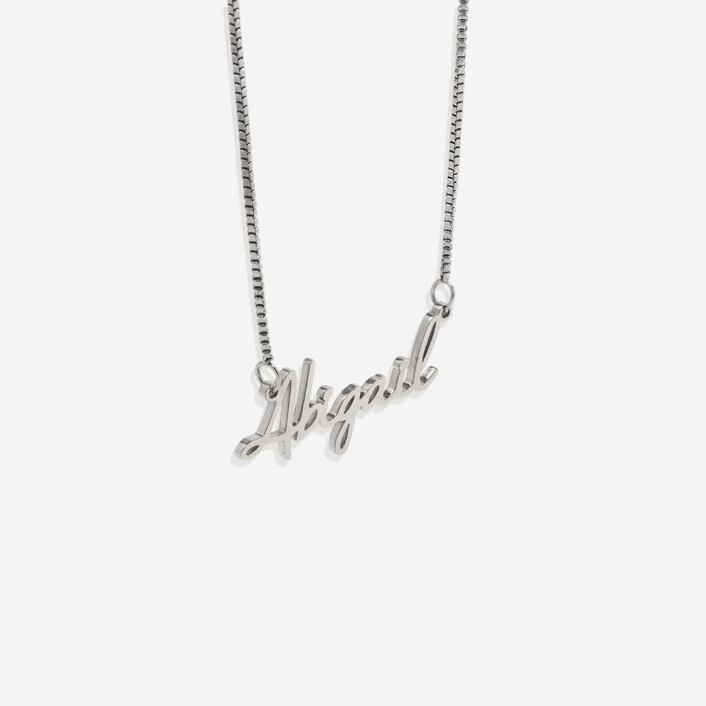 Fairy Name Necklace with Box Chain