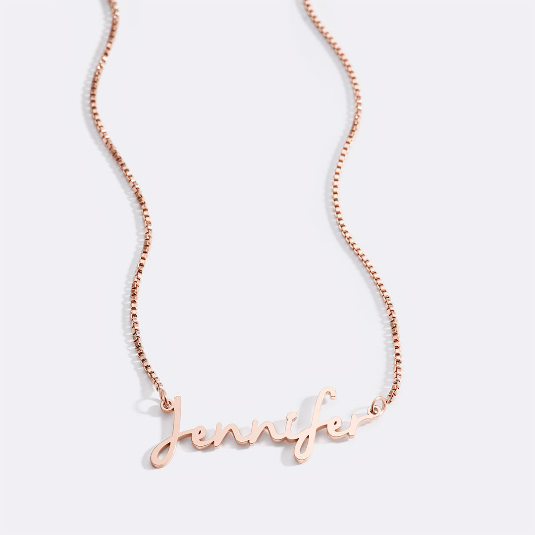 Fairy Name Necklace with Box Chain