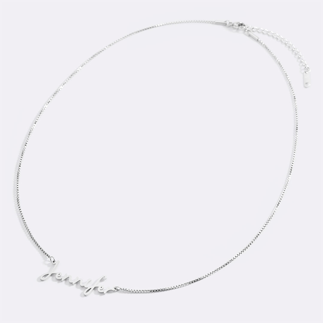 Fairy Name Necklace with Box Chain