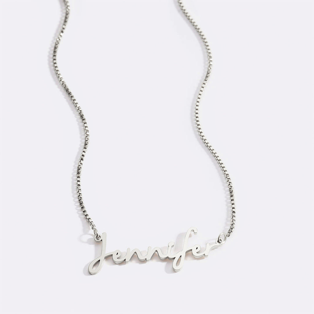 Fairy Name Necklace with Box Chain