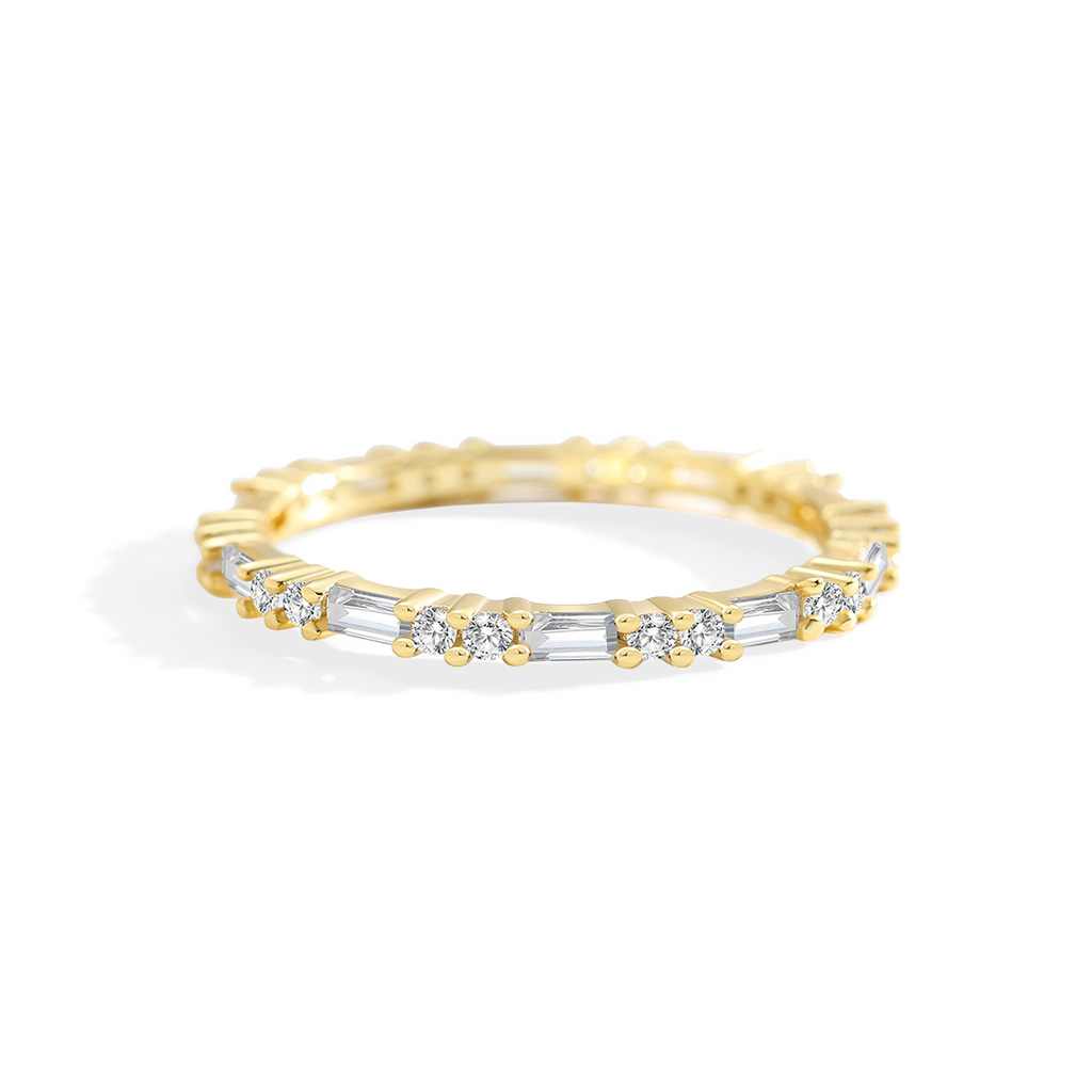 White Sapphire Stacking Ring