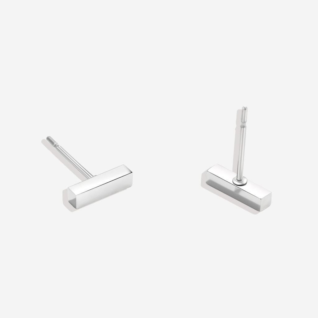 Dainty Bar Stud Earrings
