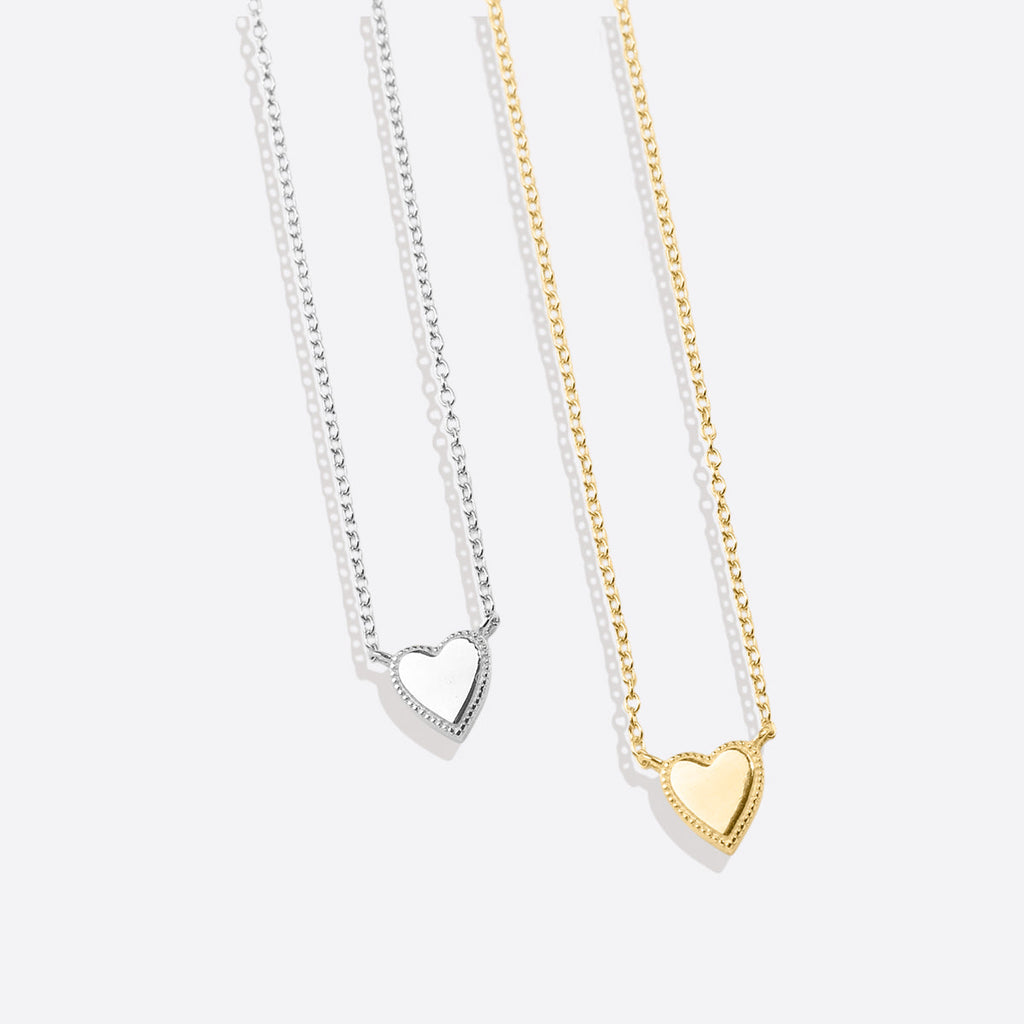 Stackable Tiny Heart Necklace