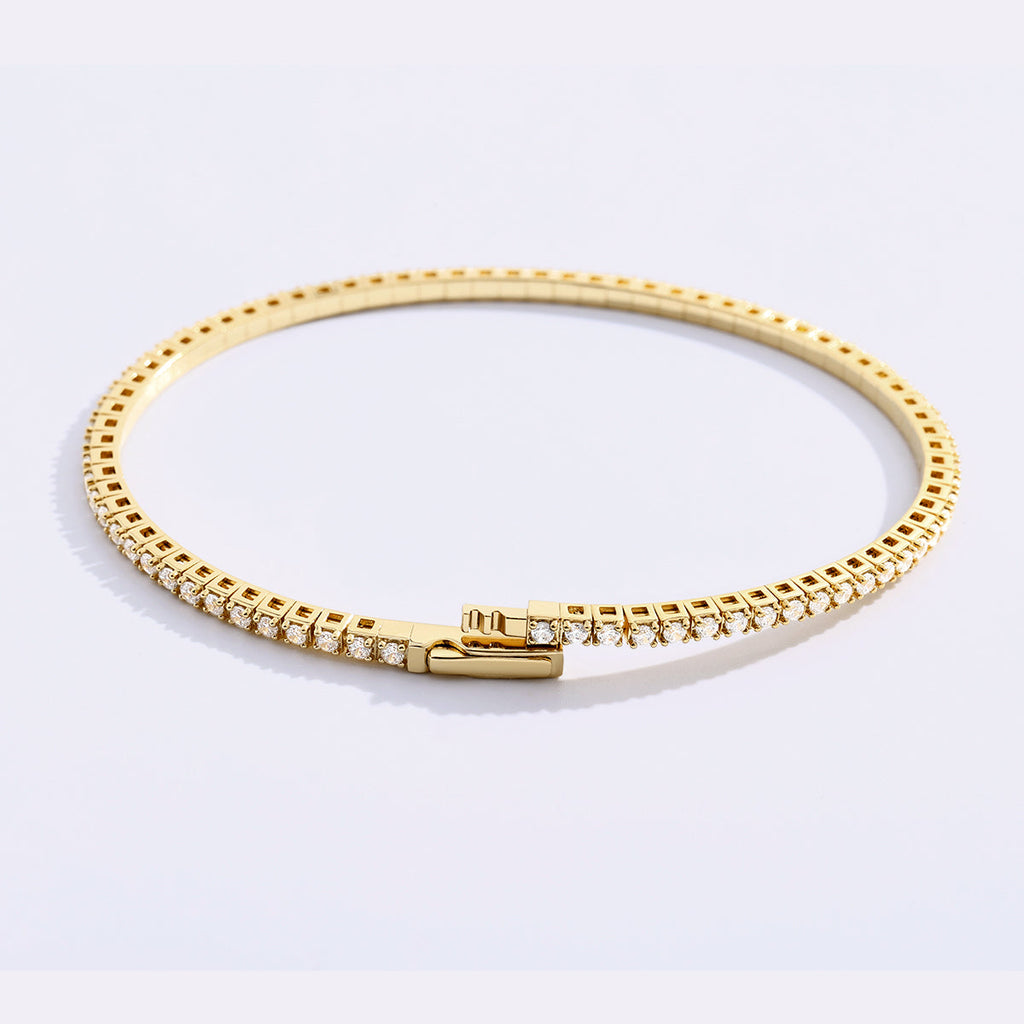 Flexible Diamond Tennis Bracelet
